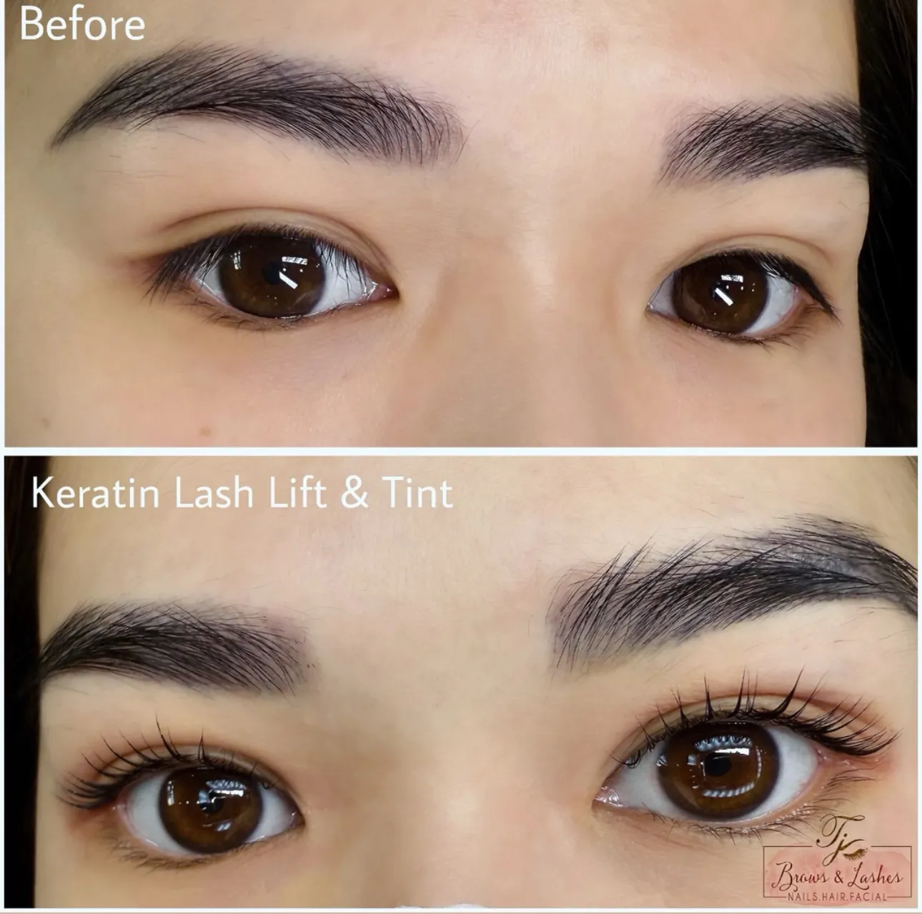 Eyebrow transformation before and after results