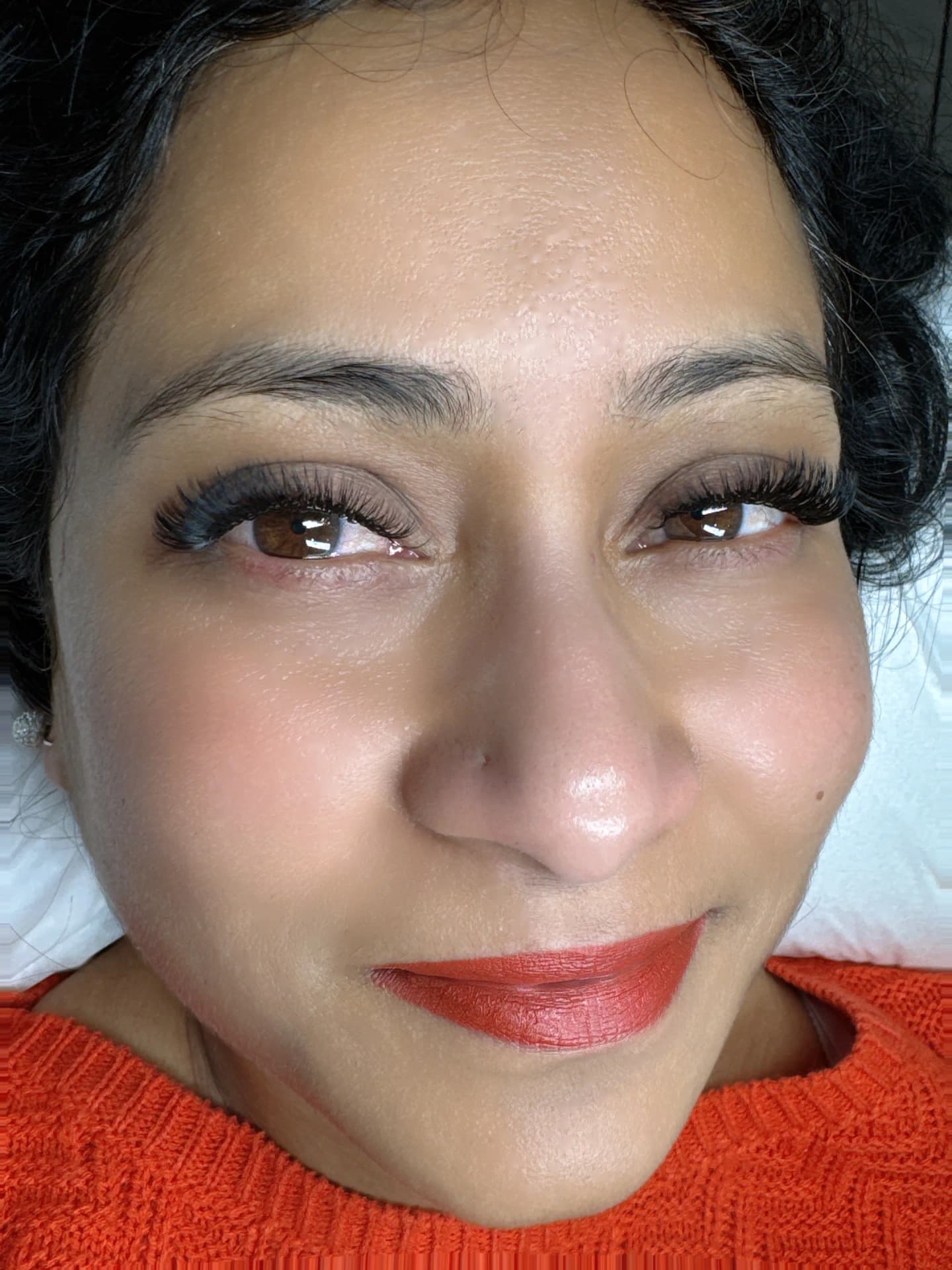Glamorous eyelash extension design